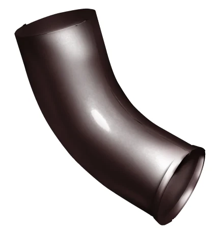 Колено стока d-90 мм 60 гр. Grand Line Полиуретан 0,6 RAL 8017