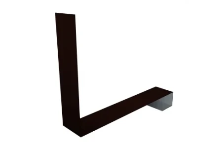 Планка примыкание нижнее к трубе фальц Grand Line 0,5 Rooftop Matte (Стальной бархат) цвет RR 32