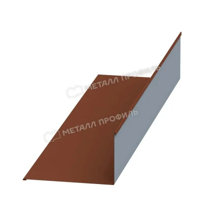 Планка примыкания верхняя Металл Профиль 250x147x2000 0,5 Norman цвет RAL 8004