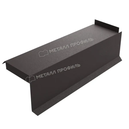 Планка сегментная торцевая правая Металл Профиль 350 мм 0,5 VikingMP E цвет RAL 8019