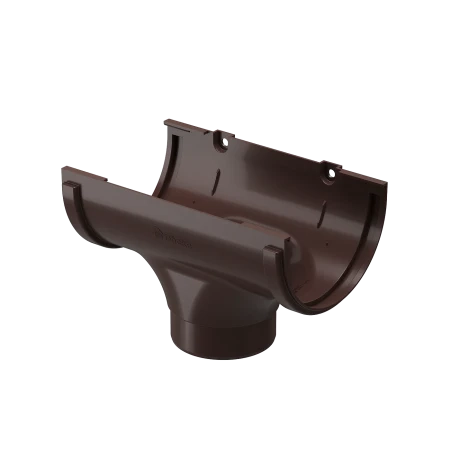 Воронка желоба ПВХ d-120x80 мм Döcke Standard темно-коричневая RAL 8019