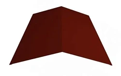 Планка конька плоского простая Металл Профиль 145x145x2000 Полиэстер 0,45