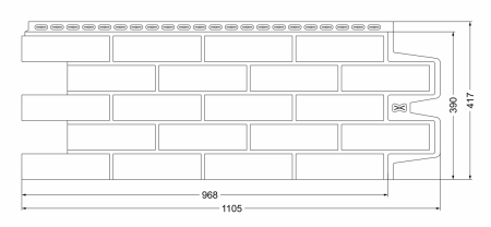 Пластиковая фасадная панель Grand Line Клинкерный кирпич Classic в Туле фото