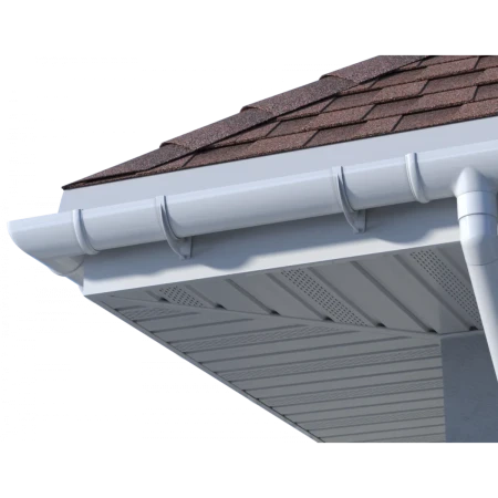 Виниловый софит Технониколь с частичной перфорацией жасмин