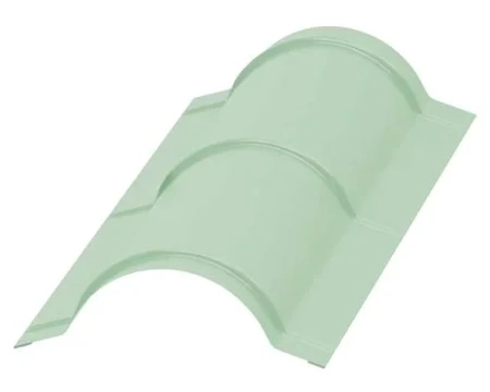 Планка конька круглого Металл Профиль R110x2000 0,5 Norman цвет RAL 6019