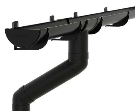 Комплект пластикового водостока d-120/90 мм ГрандЛайн Классика черный RAL 9005 в Туле фото