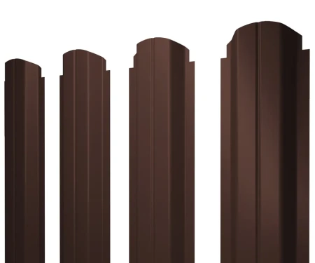 П-образный Rooftop Matte (Стальной бархат) 0,5 RAL 8017 фигурный