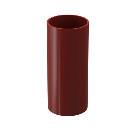 Труба водосточная ПВХ d-80 мм 1 м Döcke Standard красная RAL 3005