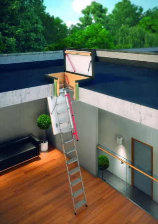 Чердачная люк-лестница Fakro LMP термоизоляционная в Туле фото