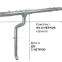 Комплект металлического водостока ГрандЛайн GL ZN d-150x100 мм 6 м/3 м Оцинкованный в Туле фото