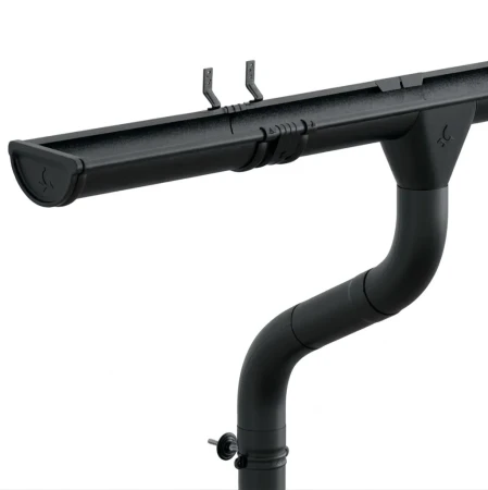 Комплект металлического водостока Аквасистем Комфорт d-125x90 мм 6 м/3 м Полиэстер 0,55 RAL 9005 в Туле фото