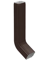 Труба водосточная с коленом 76x102x1000 мм Металл Профиль Бюджет Полиэстер 0,5