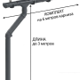 Комплект пластикового водостока d-141x100 мм Döcke lux графит RAL 7024 в Туле фото