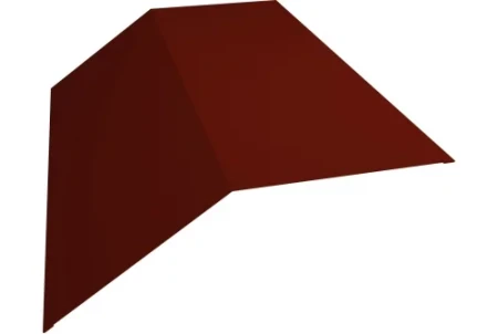 Планка конька плоского Grand Line 145x145 0,5 Pural Matt цвет RR 29 Планка конька плоского Grand Line 145x145 0,5 Pural Matt цвет RR 29
