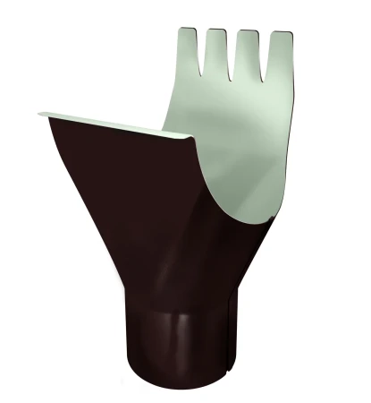 Воронка желоба d-150x100 мм Grand Line Optima Полиэстер двухсторонний 0,6 RAL 8017