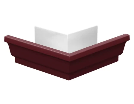 Угол желоба наружный 120x86 мм 90 гр Металл Профиль Бюджет Полиэстер 0,5 RAL 3005