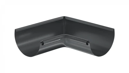Угол желоба внутренний d-125 мм 90 гр Aquasystem Premium Pural 0,6 RAL 7024
