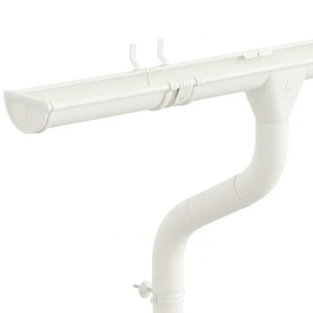 Комплект металлического водостока Аквасистем Премиум d-125x90 мм 6 м/3 м PU Ral 9003 в Туле фото