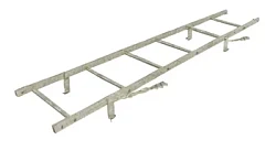 Кровельная лестница Borge для натуральной кровли 1,8 м Оцинкованная