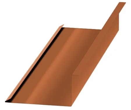 Планка примыкания нижняя Металл Профиль 250x122x2000 0,5 AGNETA цвет Copper