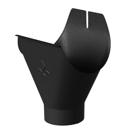 Воронка желоба выпускная d-150x100 мм Aquasystem Premium PU Matt 0,6 RAL 9005