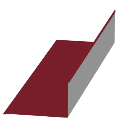 Планка примыкания верхняя Металл Профиль 140x90x2000 0,45 Полиэстер цвет RAL 3003