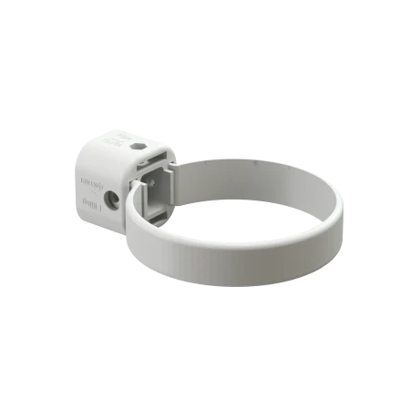 Хомут трубы d-100 мм универсальный ПВХ Döcke Lux пломбир RAL 9003