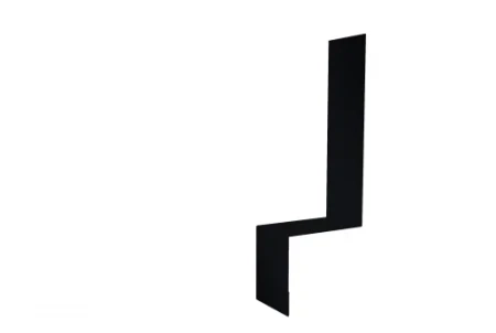 Планка примыкание боковое фальц Grand Line 0,5 Satin цвет RAL 9005