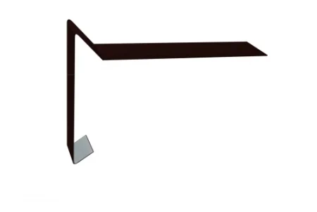 Планка ветровая для мягкой кровли Grand Line 100x20x70 0,45 Полиэстер цвет RR 32