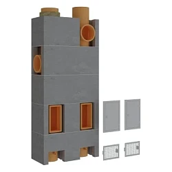 Двухходовые дымоходы с вентканалом Schiedel Uni Основание  3 пм для двухходового дымохода с вентканалом