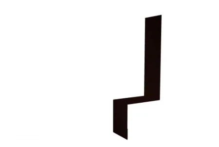 Планка примыкание боковое фальц Grand Line 0,5 Satin цвет RR 32