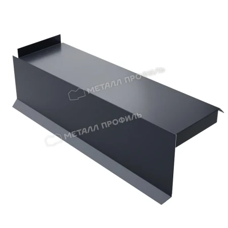 Планка сегментная торцевая левая Металл Профиль 400 мм 0,5 Norman цвет RAL 7024