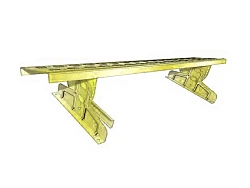 Переходной мостик Grand Line Optima для фальцевой кровли 1,25 м