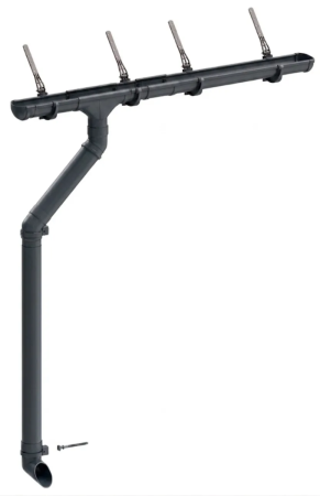 Комплект пластикового водостока d-141x100 мм Döcke lux графит RAL 7024 в Туле фото