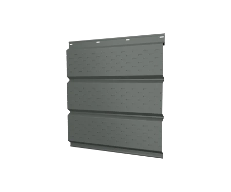 Металлический софит Grand Line Satin 0,5 с полной перфорацией Ral 7005
