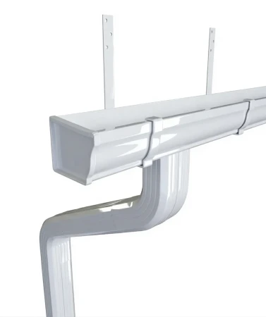 Комплект металлического водостока ГрандЛайн Vortex 127x78 мм Полиэстер RAL 9003 в Туле фото