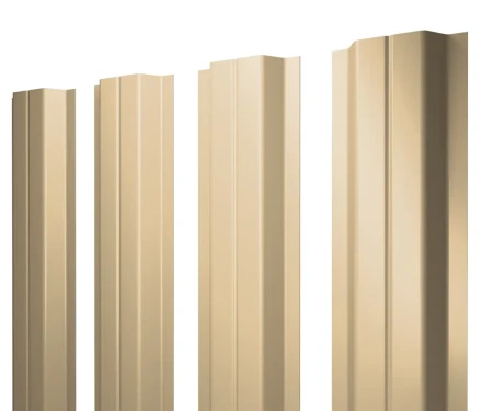 П-образный Satin 0,5 RAL 1014 прямой