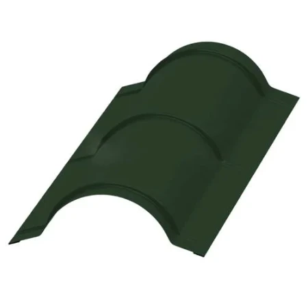 Планка конька круглого Металл Профиль R110x2000 Viking E 0,5 цвет RAL 6007