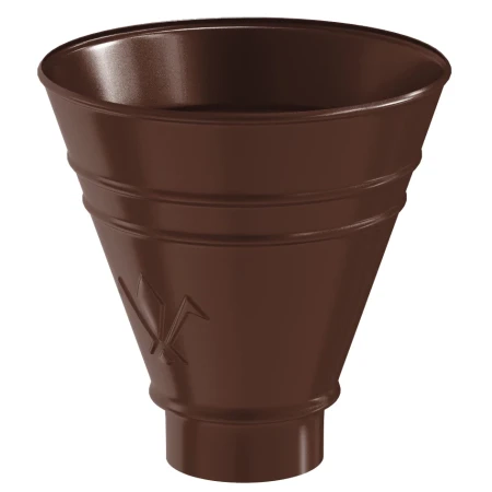 Воронка водосборная круглая для трубы d-90 мм Aquasystem Premium Pural 0,6 Matt RAL 8017