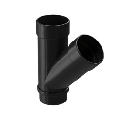 Тройник трубы d-100 мм 45° ПВХ Döcke Lux