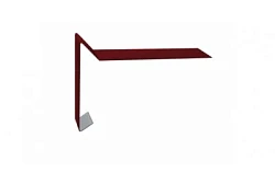 Планка ветровая для мягкой кровли Grand Line 100x20x70 Полиэстер 0,4