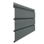Виниловый софит Döcke T4 Premium с частичной перфорацией графит (Ral 7024)