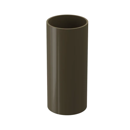 Труба водосточная ПВХ d-85 мм 1 м Döcke Premium каштан RAL 8017