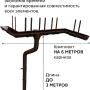 Комплект металлического водостока ГрандЛайн GL PE Matt d-125x90 мм 6 м/3 м Полиэстер Matt RR 32 в Туле фото