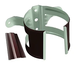 Кронштейн трубы на дерево d-90 мм ГрандЛайн GL PE Полиэстер двухсторонний 0,6