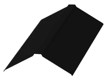 Планка конька плоского Металл Профиль 190x190x2000 0,50 PURMAN цвет RAL 9005