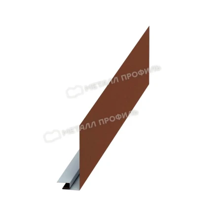 Планка карнизного свеса сложная  Металл Профиль 250x50x3000  0,5 VikingMP E цвет RAL 8004
