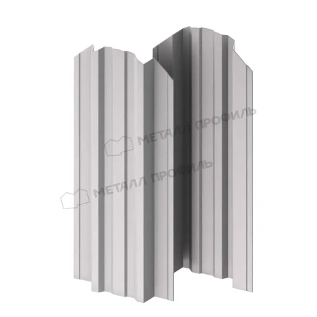 Прямоугольный Trapeze Norman 0,5 RAL 9006 фигурный