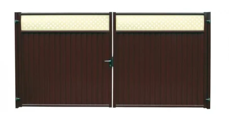 Ворота Grand Line Эстет плюс 2,0х3,6 м RAL 8017