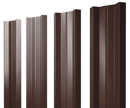 М-образный Rooftop Matte (Стальной бархат) 0,5 RAL 8017 прямой